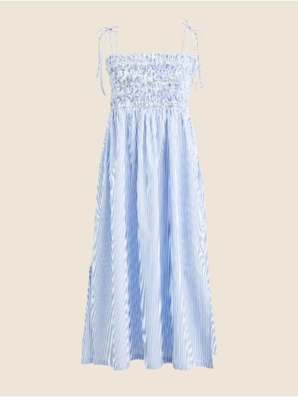JCrew Paloma dress in striped cotton poplin